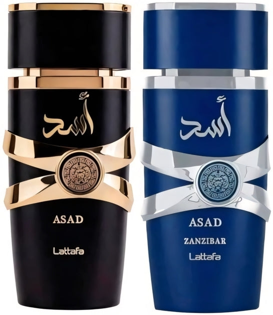 Coffret Lattafa Asad Noir & Asad Zanzibar 100ml