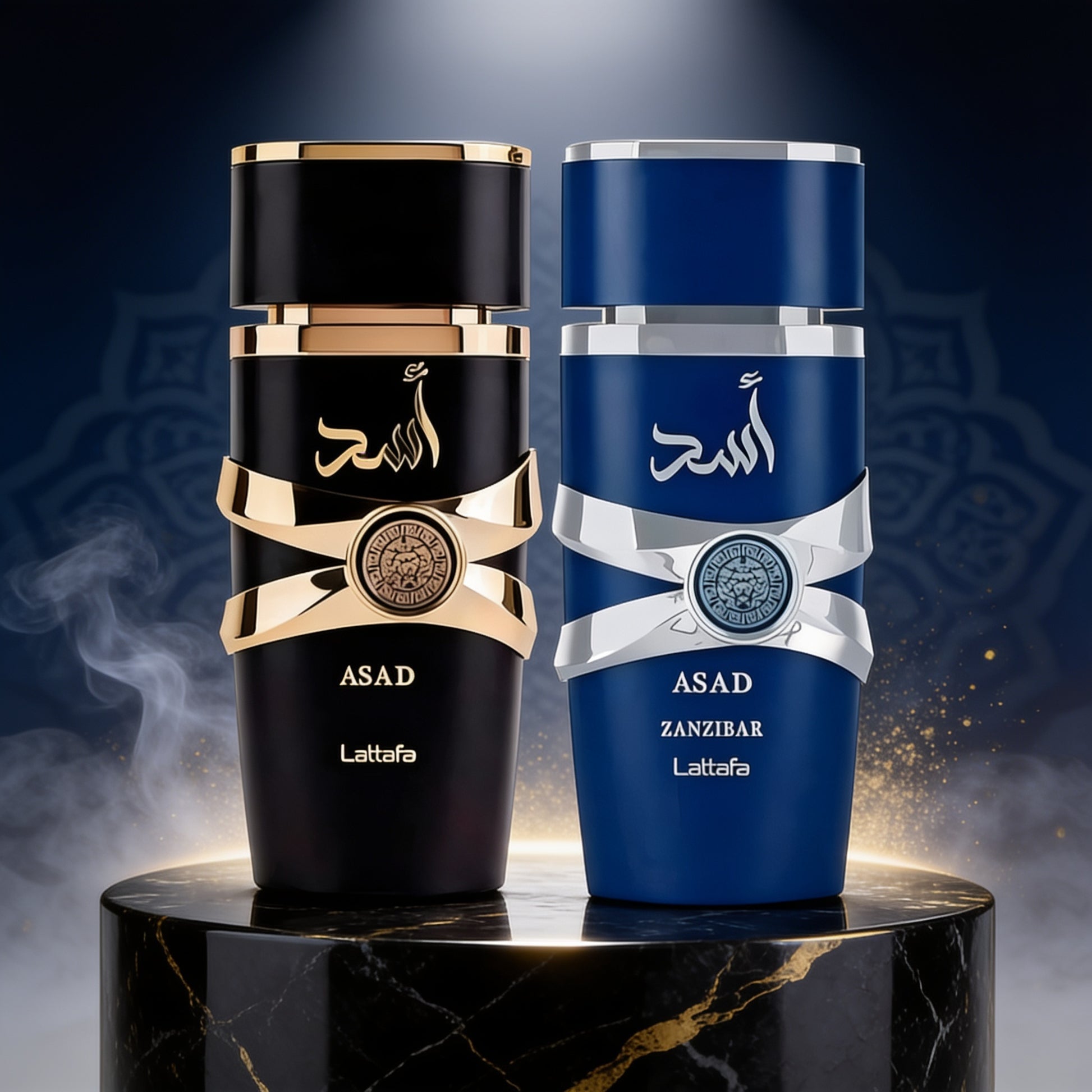 Coffret Lattafa Asad 5th Anniversary - Asad Noir & Asad Zanzibar 100ml