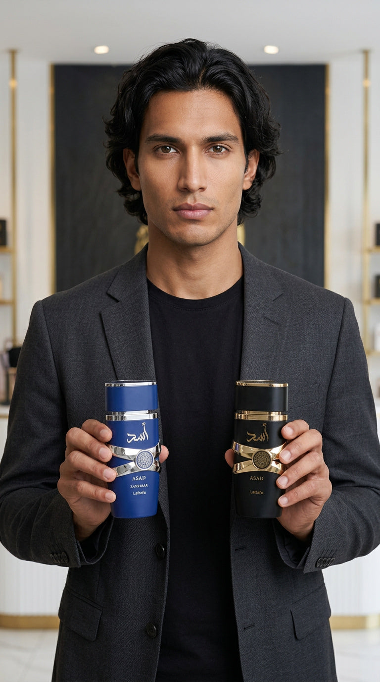 Coffret Lattafa Asad 5th Anniversary - Asad Zanzibar & Asad Noir 100ml